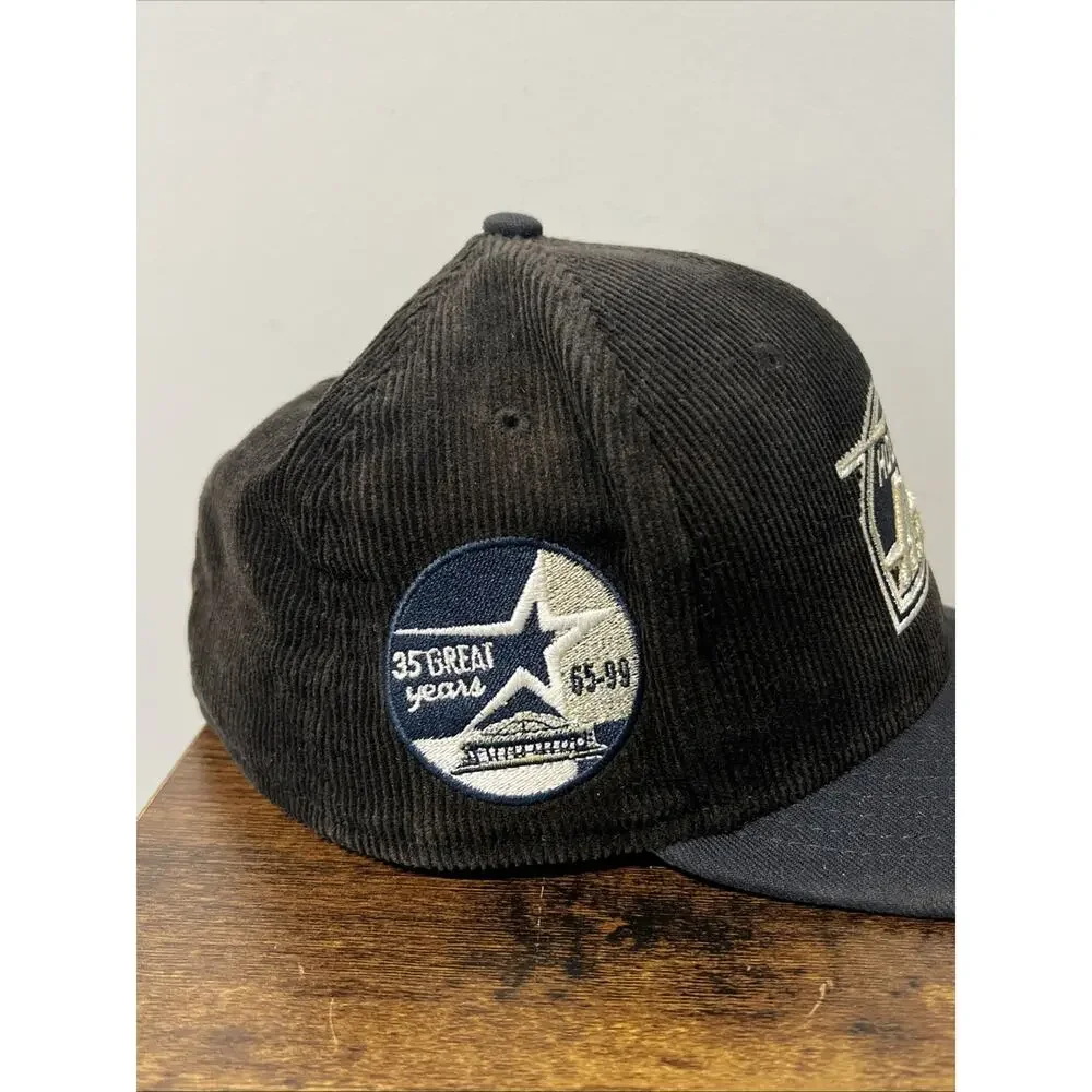 VTG Y2K HOUSTON ASTROS New Era 59FIFTY Corduroy 35th Anniversary Hat Sz 7 3/8‎